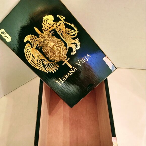 Suenos de Saundra Upcycled, Rare, Black Vieja, Cigar Box, Home Accent/ Storage - Picture 10 of 14